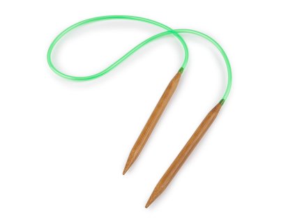 Kruhové jehlice bambusové č. 9; 10; 12 (Varianta 1 (9 mm) bambus tmavý, Balení 1 ks)