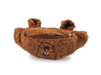 Kožešinová ledvinka kapybara 29x15 cm (Varianta 1 hnědá bílá, Balení 1 ks)