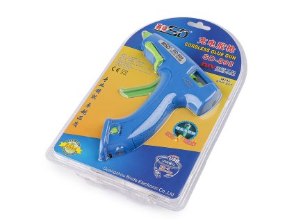 Bezdrátová pistole na lepidlo Ø7mm (Varianta modrá, Balení 1 ks)