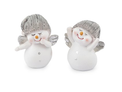 Sněhulák s křídly (Varianta 1 bílá stříbrná, Balení 1 ks)