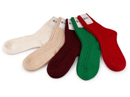 Vlněné ponožky mongolské unisex (Varianta 2 béžová světlá, Balení 1 pár)