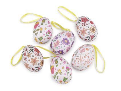 Velikonoční vajíčka k zavěšení (Varianta mix, Balení 6 ks)
