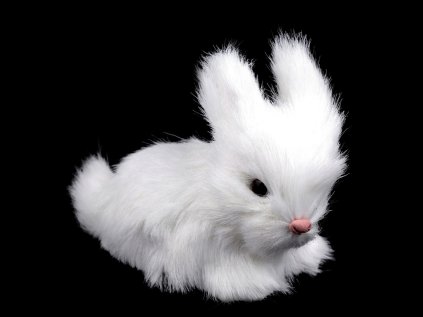 Velikonoční zajíček plyšový do věnců a truhlíků (Varianta 1 bílá, Balení 1 ks)