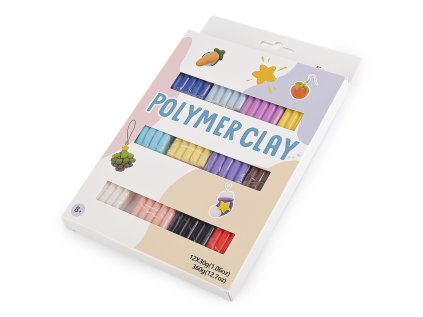 Modelovací polymerová hmota sada 12x30 g (Varianta mix, Balení 1 sada)