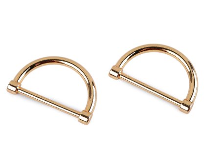 Polokroužek na textil a doplňky šíře 30 mm plochý (Varianta 1 nikl, Balení 2 ks)