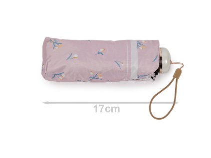 Dámský mini skládací deštník tulipány (Varianta 1 pudrová, Balení 1 ks)