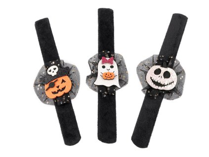 Náramek samonavíjecí Halloween / čarodějnice (Varianta 1 bílá, Balení 1 ks)