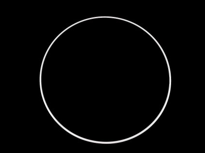 Kovový kruh Ø41cm lakovaný (Varianta 1 bílá, Balení 1 ks)