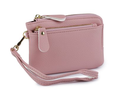 Malá peněženka / mincovka / klíčenka 9x13 cm (Varianta 1 pudrová, Balení 1 ks)
