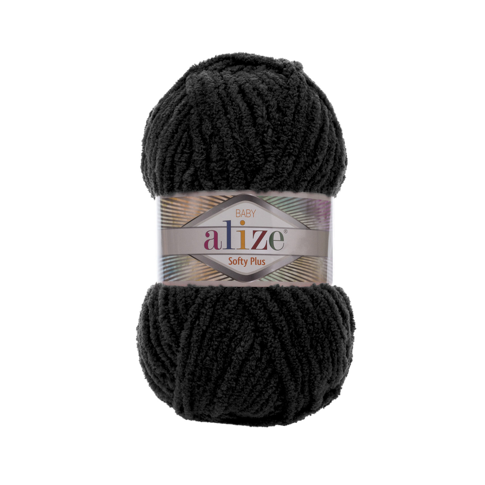 Alize Softy plus Barva: Softy plus 60  černá