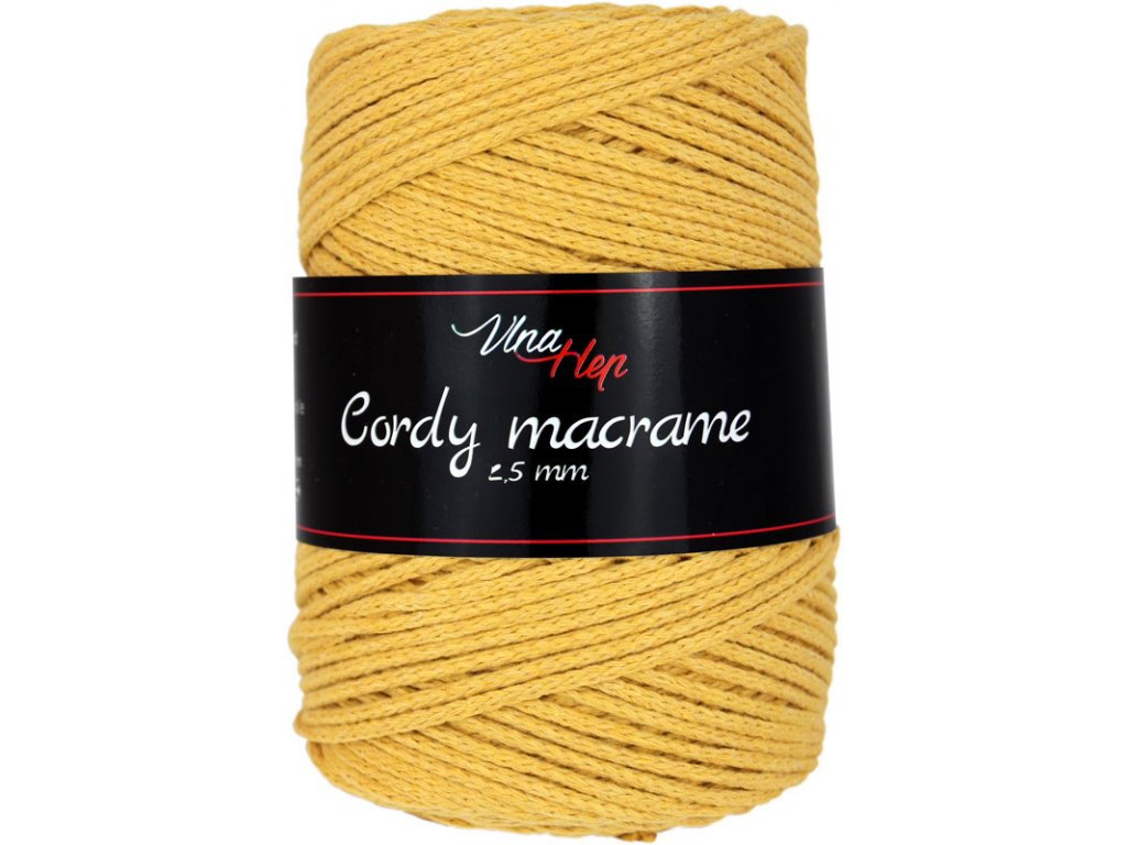 VLNA HEP Cordy 2,5 mm macrame Barva: Cordy 2,5 mm macrame 8190