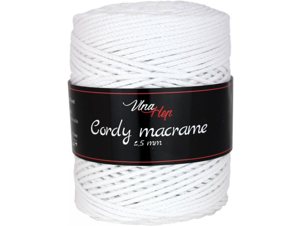 VLNA HEP Cordy 2,5 mm macrame Barva: Cordy 2,5 mm macrame 8002