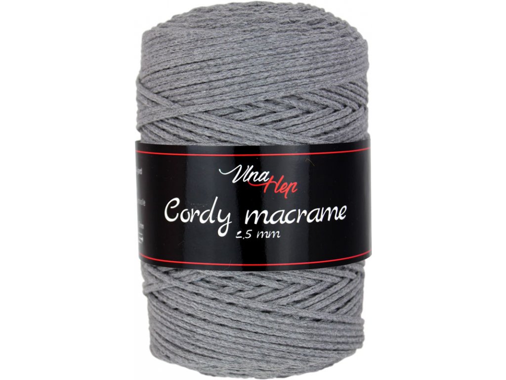 VLNA HEP Cordy 2,5 mm macrame Barva: Cordy 2,5 mm macrame 8235