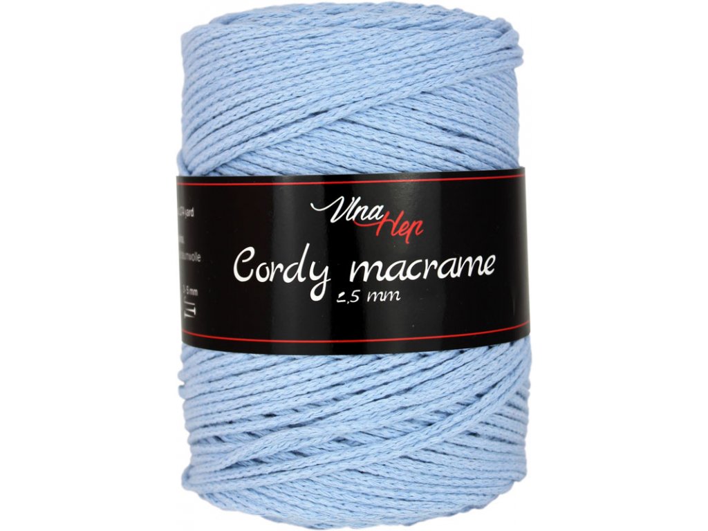 VLNA HEP Cordy 2,5 mm macrame Barva: Cordy 2,5 mm macrame 8422