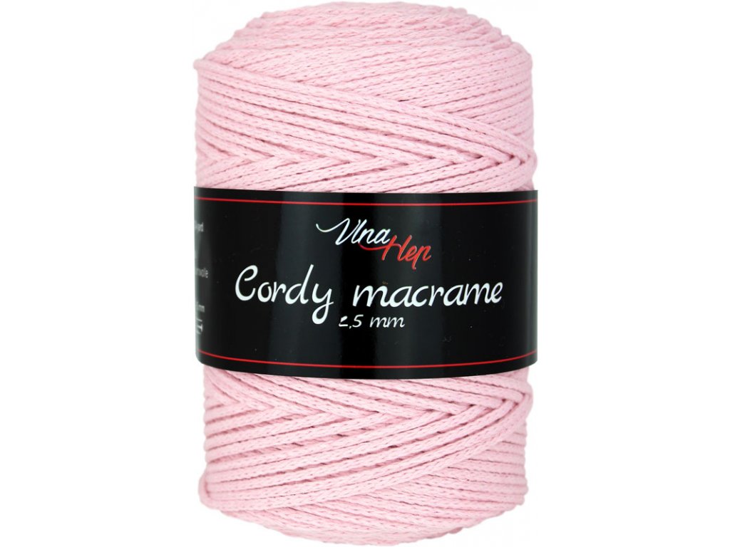 VLNA HEP Cordy 2,5 mm macrame Barva: Cordy 2,5 mm macrame 8004