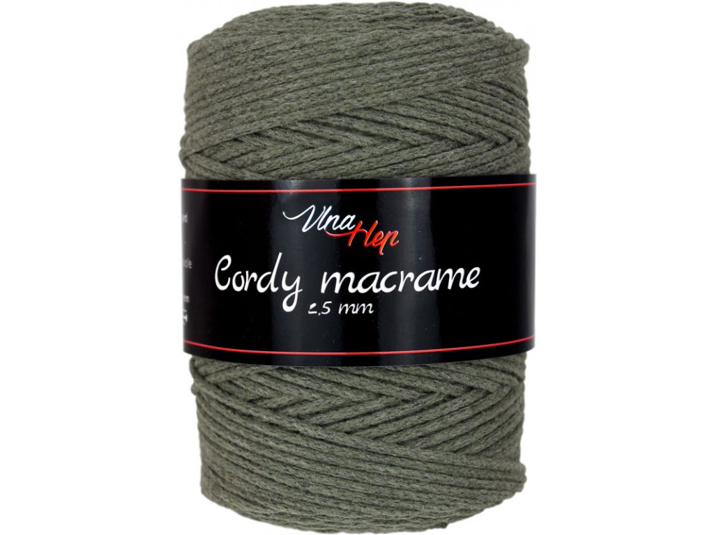 VLNA HEP Cordy 2,5 mm macrame Barva: Cordy 2,5 mm macrame 8164