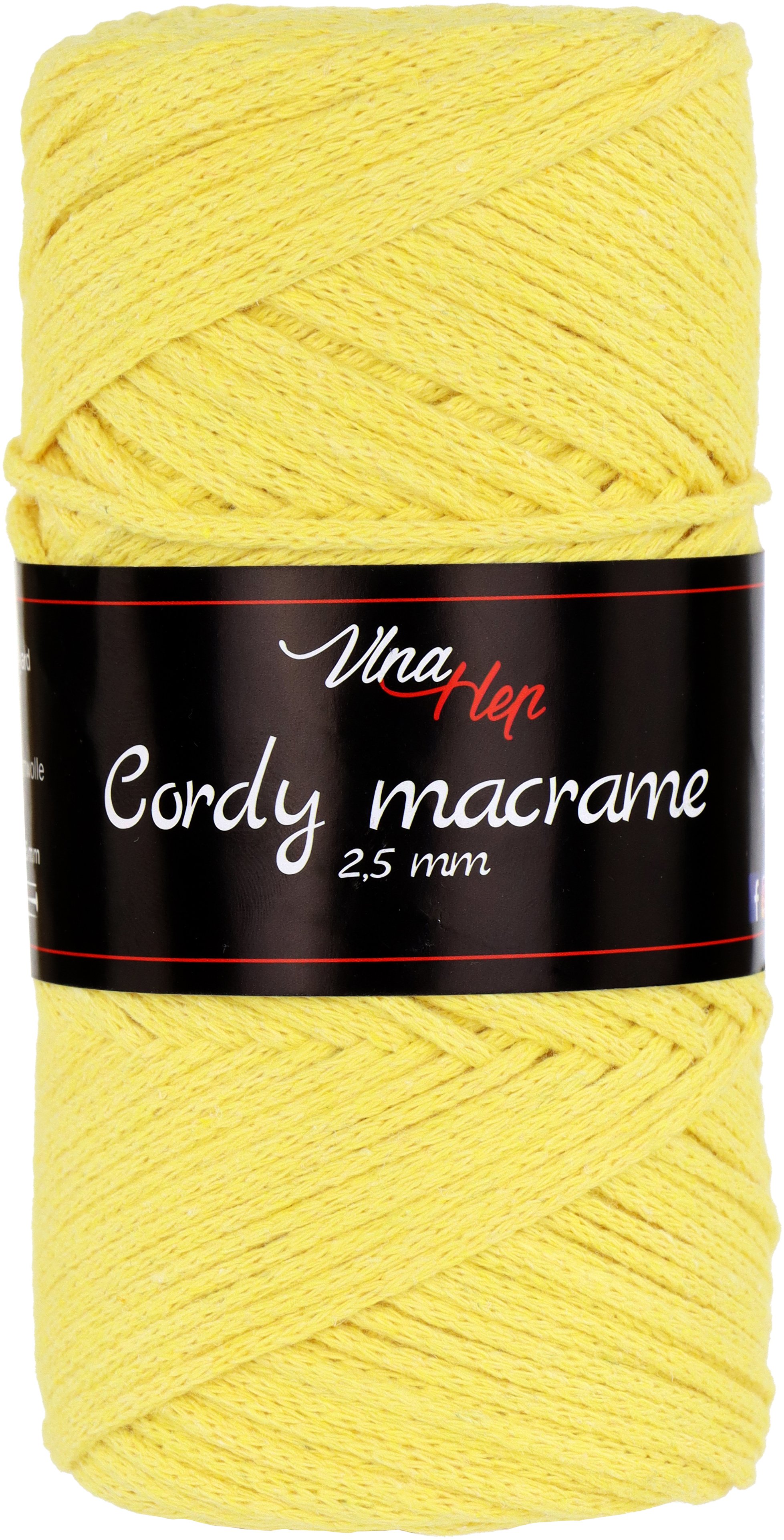 VLNA HEP Cordy 2,5 mm macrame Cordy 2,5mm macrame: Cordy 2,5mm macrame 8184