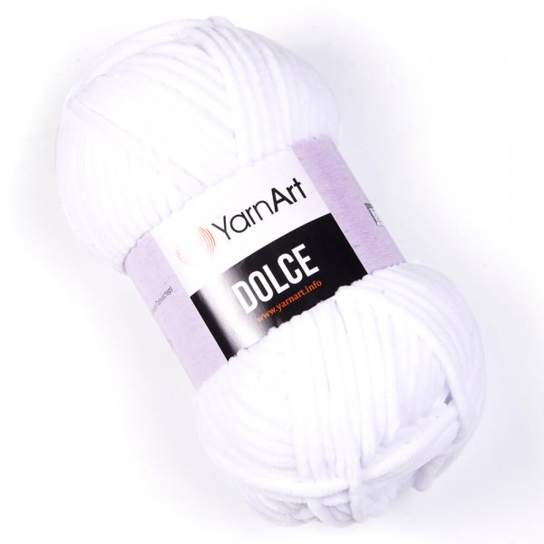 Yarn Art YarnArt  Dolce dolce: příze Dolce 741 bílá
