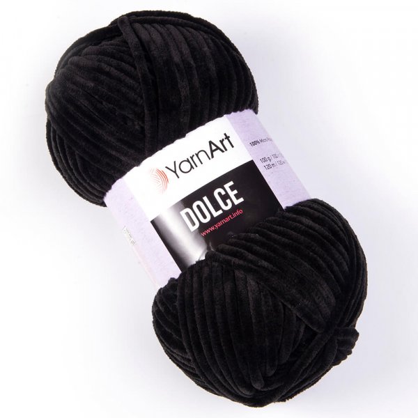 Yarn Art YarnArt  Dolce dolce: příze Dolce 742 černá