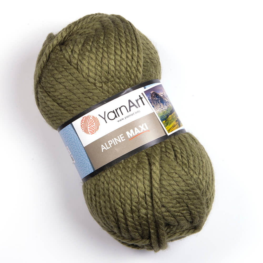 YarnArt Alpine Maxi Alpine Maxi: Alpine Maxi 670 láhvově zelená