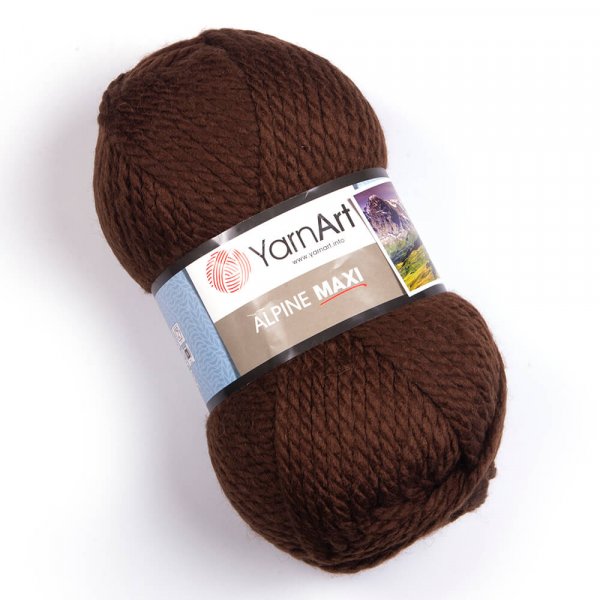 YarnArt Alpine Maxi Alpine Maxi: Alpine Maxi 663 tmavě hnědá