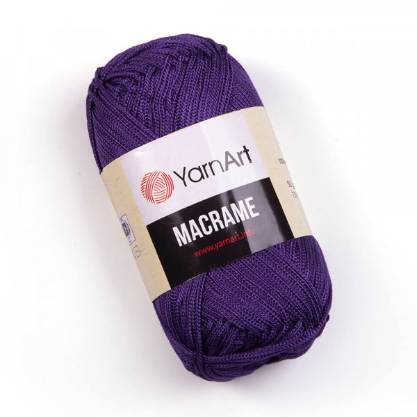 YarnArt Macrame příze macrame yarnart: Macrame 167 tmavě fialová