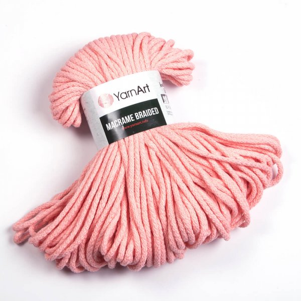 YarnArt Macrame Braided 5mm Barva: YarnArt Macrame Braided 767 losos