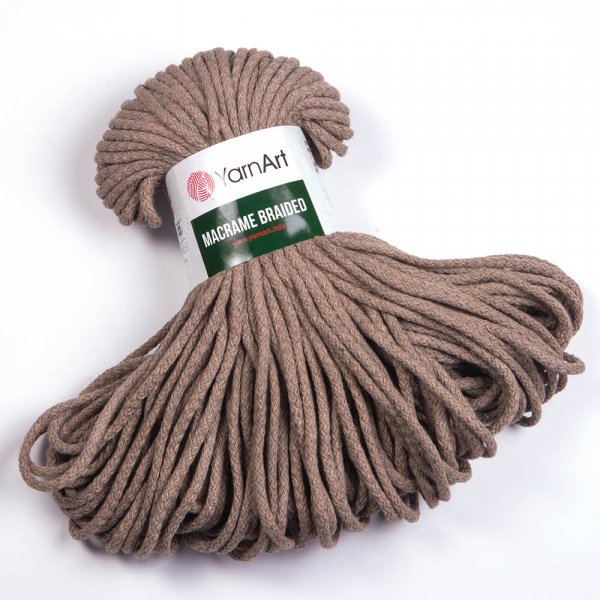 YarnArt Macrame Braided 5mm Barva: YarnArt Macrame Braided 768 světle hnědá