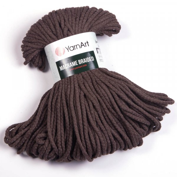 YarnArt Macrame Braided 5mm Barva: YarnArt Macrame Braided 769 hnědá
