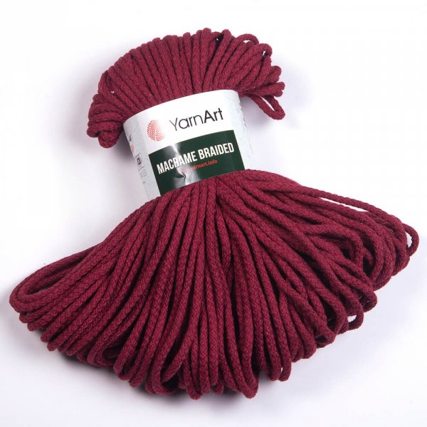 YarnArt Macrame Braided 5mm Barva: YarnArt Macrame Braided 781 vínová