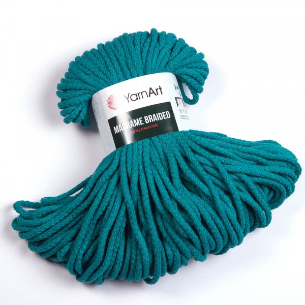 YarnArt Macrame Braided 5mm Barva: YarnArt Macrame Braided 783 tyrkysová