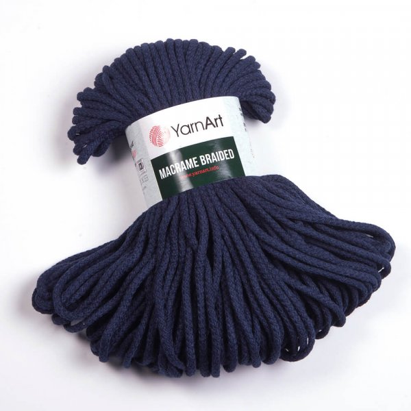 YarnArt Macrame Braided 5mm Barva: YarnArt Macrame Braided 784 tmavě modrá