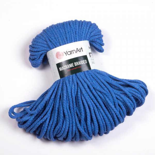 YarnArt Macrame Braided 5mm Barva: YarnArt Macrame Braided 786 modrá