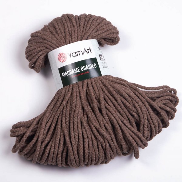 YarnArt Macrame Braided 5mm Barva: YarnArt Macrame Braided 791 tmavě béžová