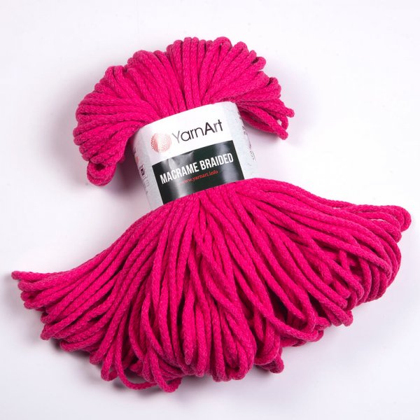 YarnArt Macrame Braided 5mm Barva: YarnArt Macrame Braided 771 fuchsiová