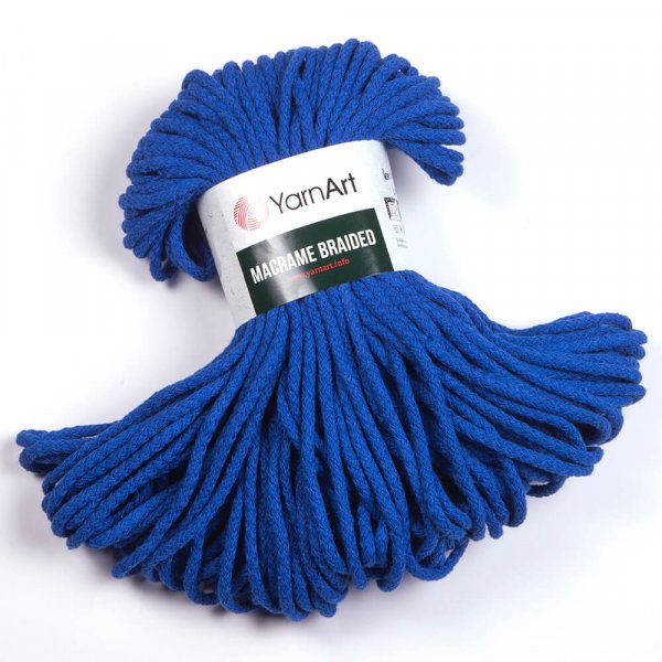 YarnArt Macrame Braided 5mm Barva: YarnArt Macrame Braided 772 royale blue