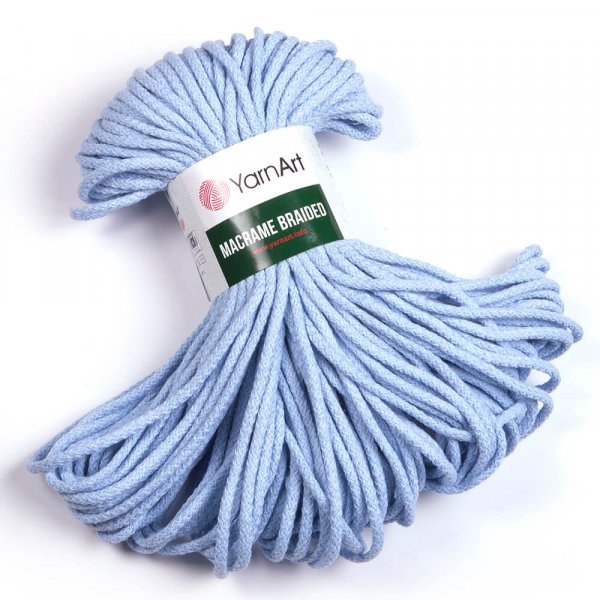 YarnArt Macrame Braided 5mm Barva: YarnArt Macrame Braided 760 baby blue