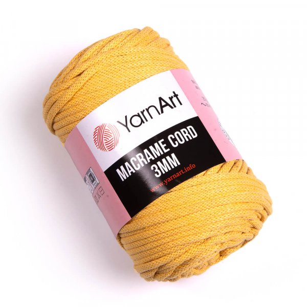 YarnArt Macrame Cord 3mm Barva: Macrame Cord 3mm 764 hořčicová