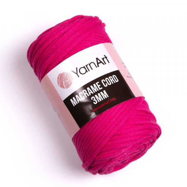 YarnArt Macrame Cord 3mm Barva: Macrame Cord 3mm 771 pink