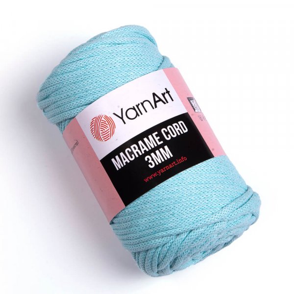 YarnArt Macrame Cord 3mm Barva: Macrame Cord 3mm 775 mentolová