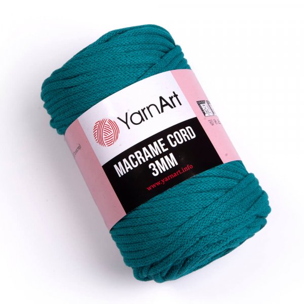YarnArt Macrame Cord 3mm Barva: Macrame Cord 3mm 783 smaragdová