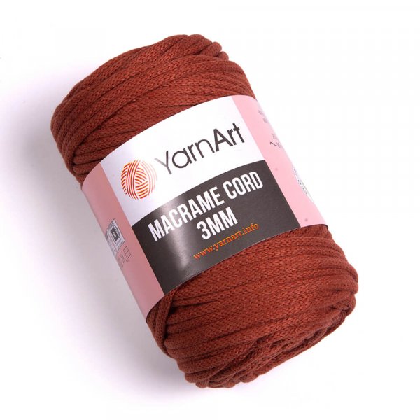 YarnArt Macrame Cord 3mm Barva: Macrame Cord 3mm 785 cihlová