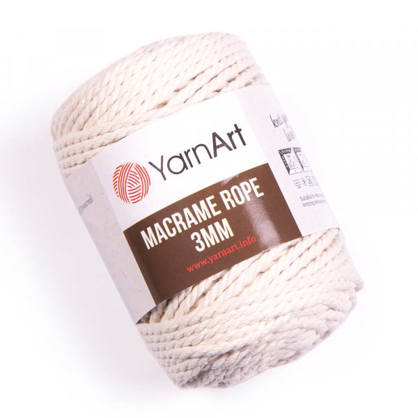 Yarn Art YarnArt Macrame Rope 3mm Macrame Rope 3mm: Macrame Rope 3mm 752
