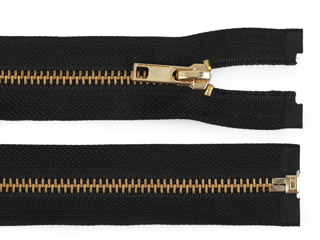 Kovový zip No 5 délka 75 cm Varianta: 322 černá, Balení: 1 ks