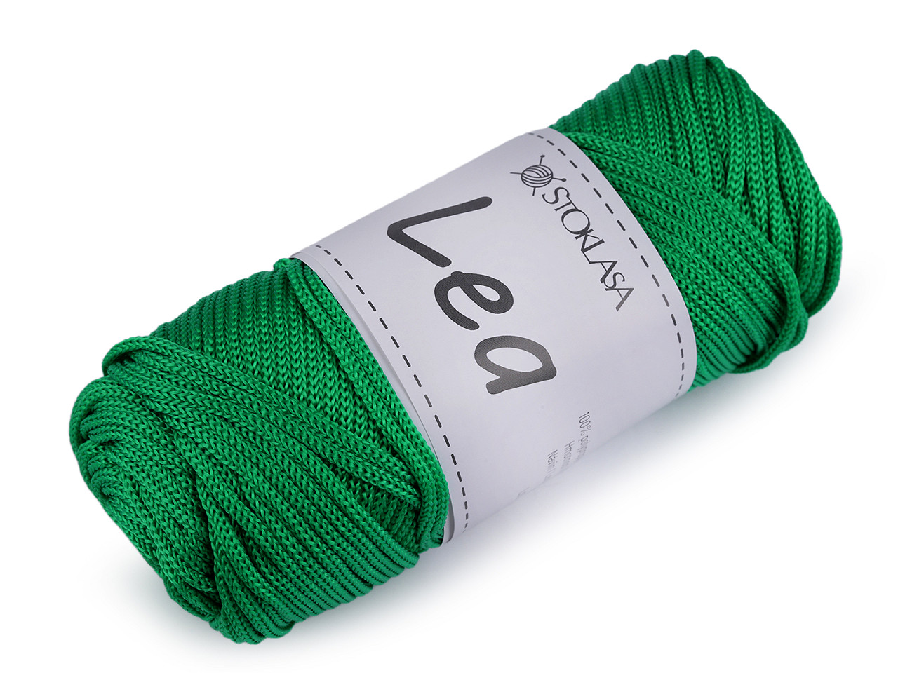 Pletací a háčkovací příze macrame Lea Ø3 mm 90 g Varianta: 6 zelená, Balení: 1 ks