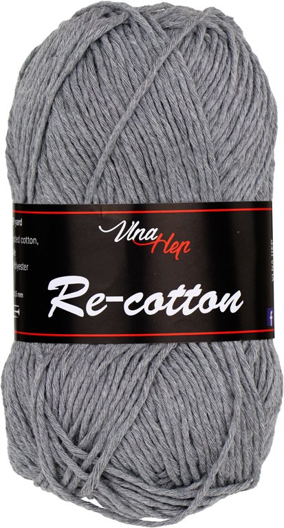 vlnahep Vlna-Hep Re-cotton Vlna-Hep Re-cotton: Re-cotton, 81027, šedá