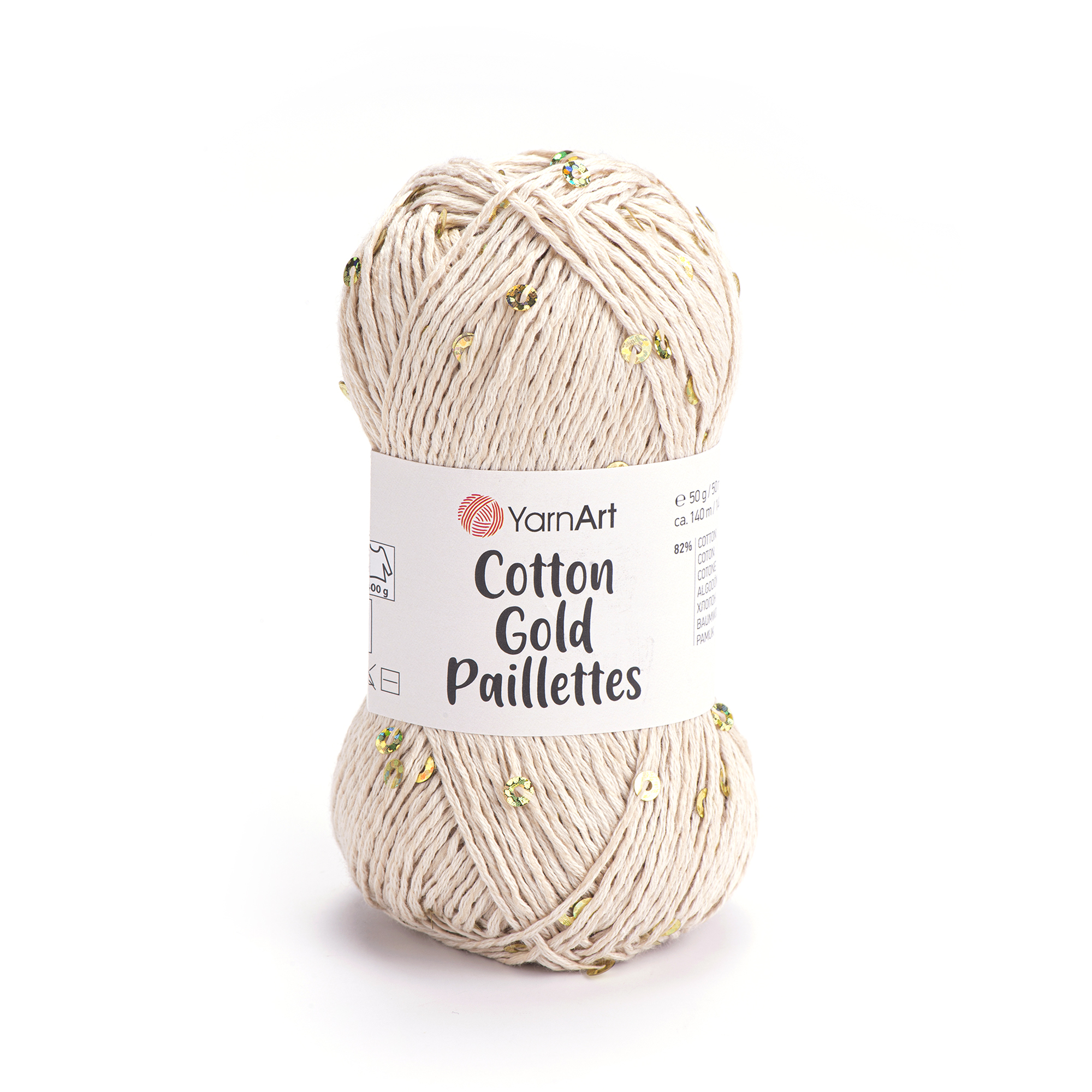 Cotton Gold Paillettes příze Cotton Gold Paillettes: 7104