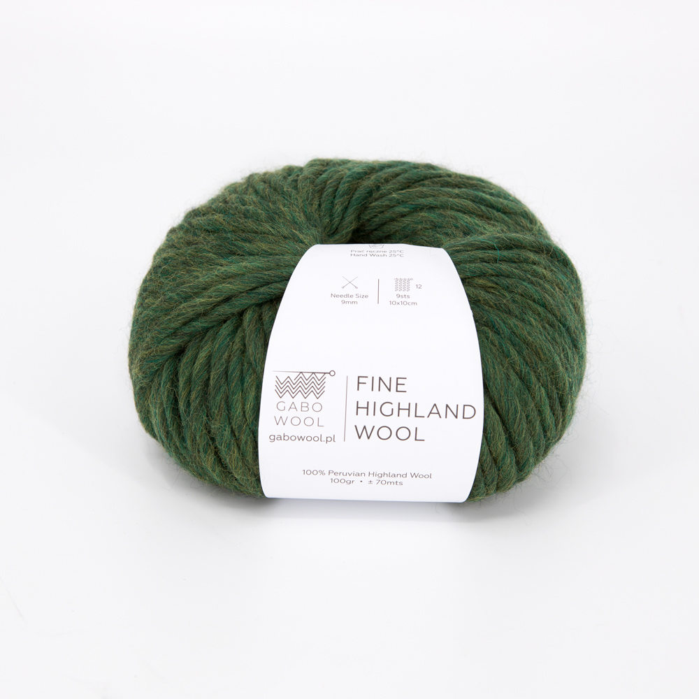Fine Highland Wool Fine Highland Wool: Lesní zelená žíhaná (287)
