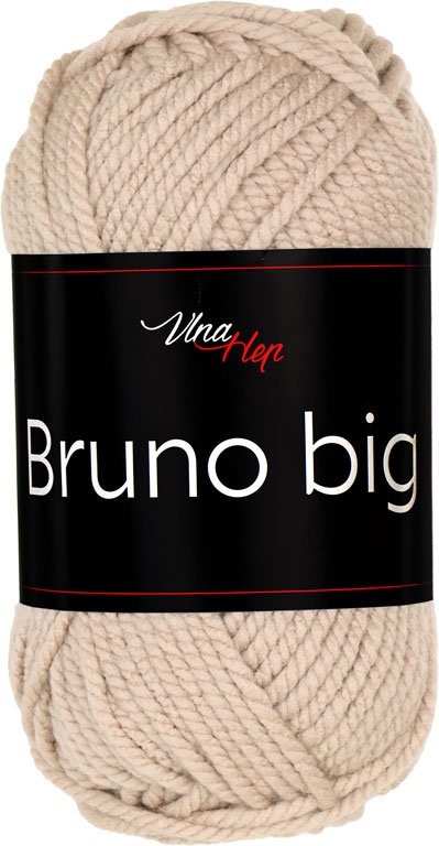 vlnahep Vlna-Hep Bruno big Bruno big: Příze Bruno big 404 světlá béžová