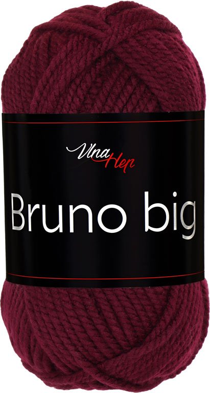 vlnahep Vlna-Hep Bruno big Bruno big: Příze Bruno big 410 vínová